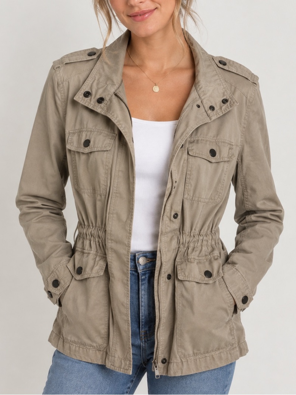 St. John’s Bay Khaki Utility Jacket